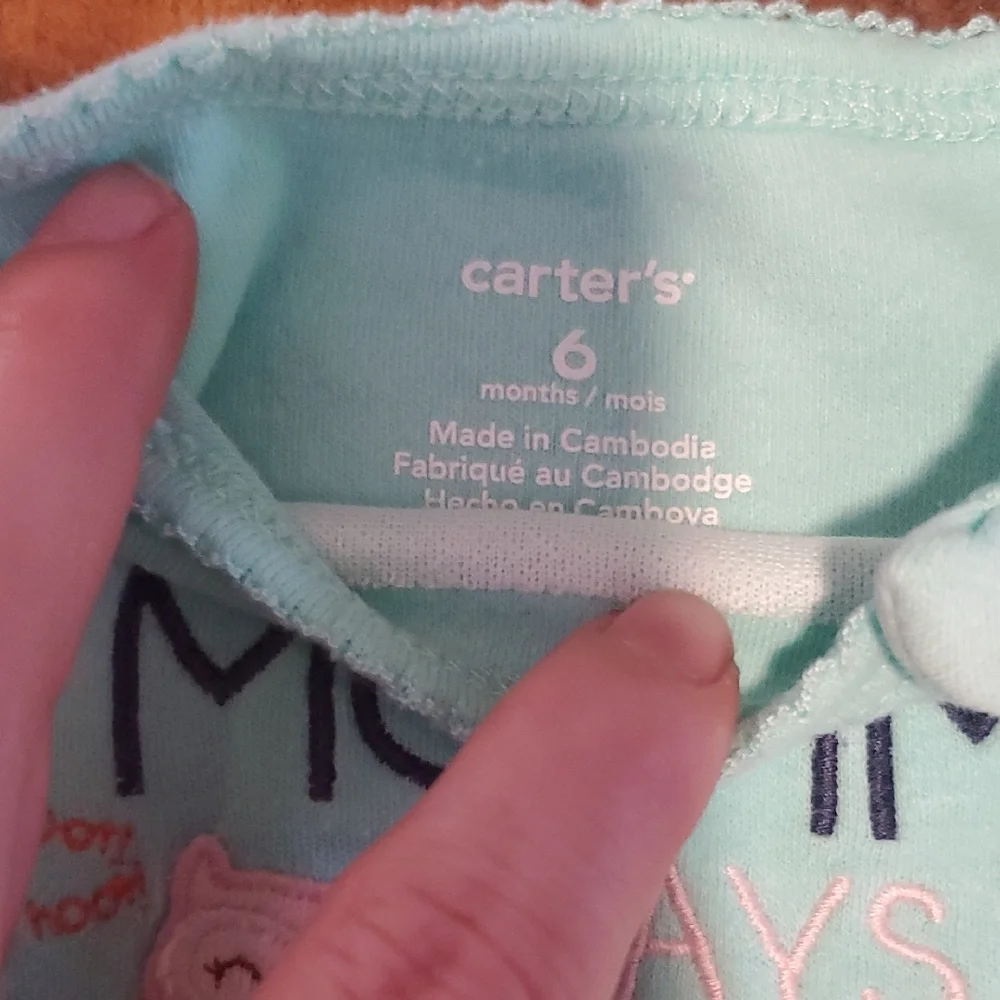 Carter's Aqua 'Mommy Cute' Bodysuit